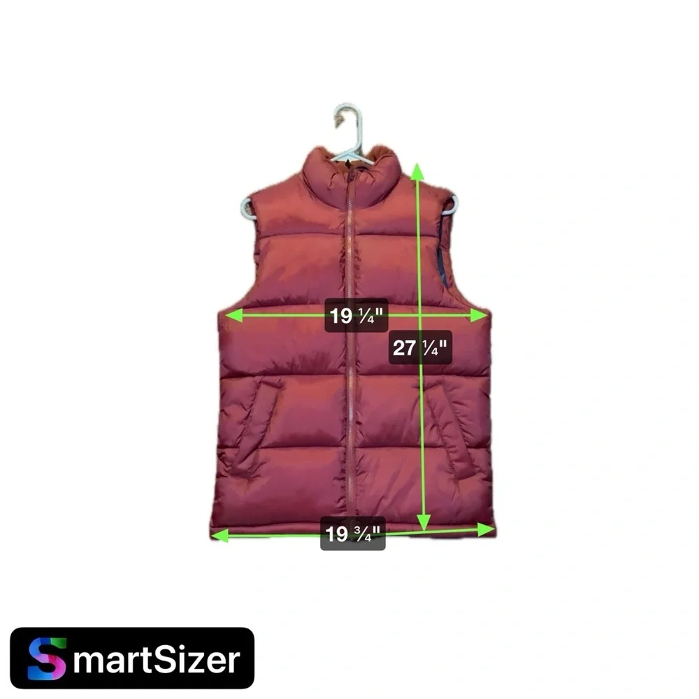Old Navy burgundy puffer vest - perfect for winter - Picture 3 of 3